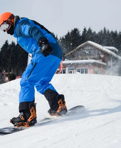 Skier in the snow