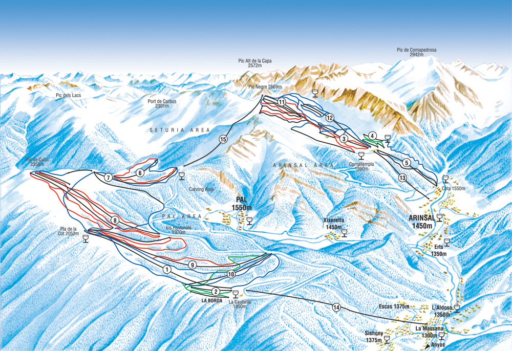 La-Massana-Piste-Map