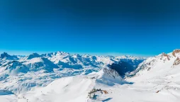 St Anton am Arlberg Transfers - white mountains and blue sky