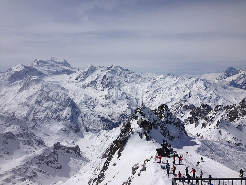 Panoramic view of Mont Fort, Verbier