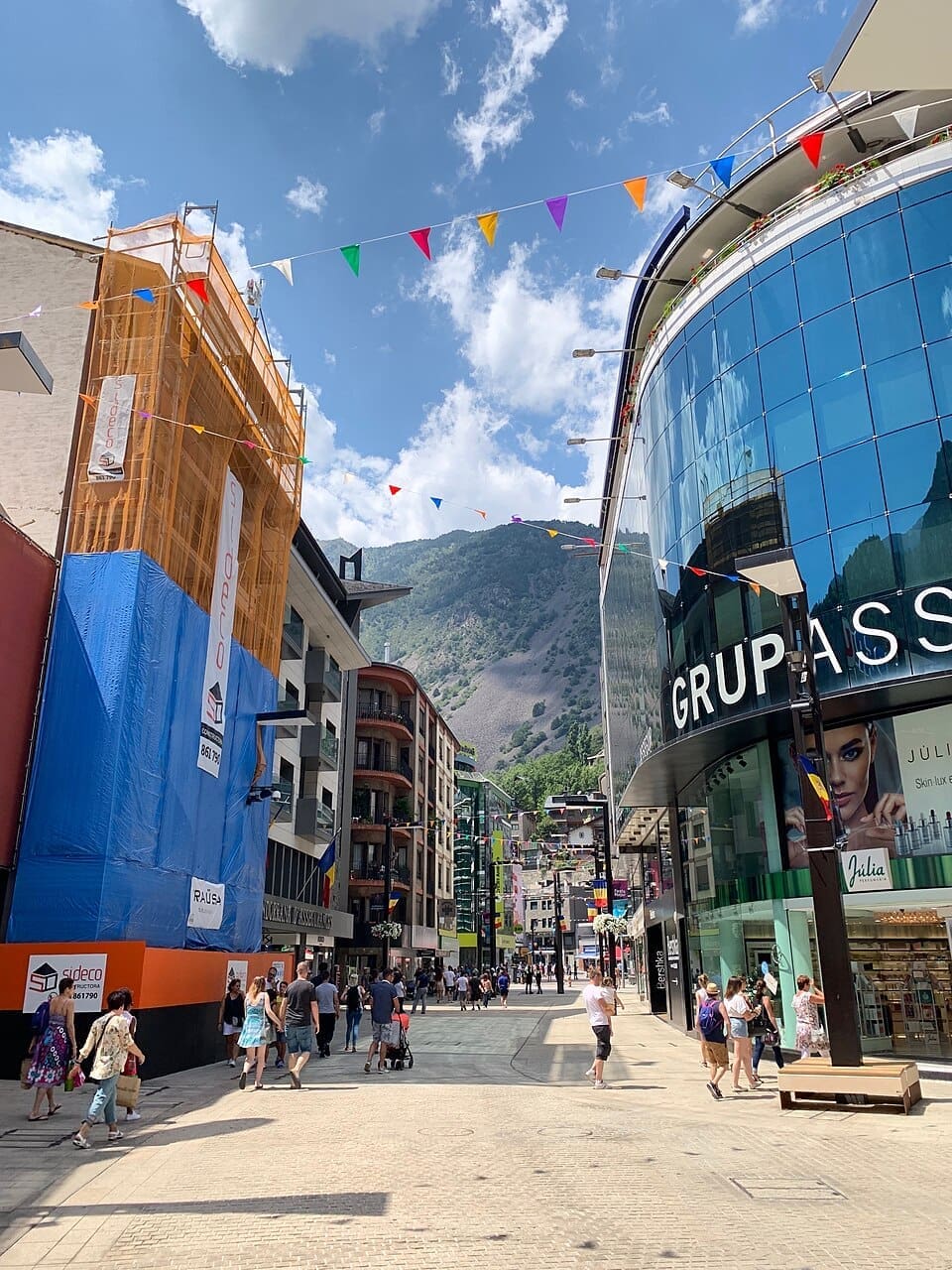 Central pedestrian street in Andorra la Vella
