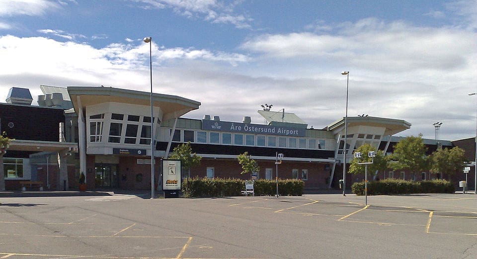 Exterior view of Åre Östersund Airport terminal building