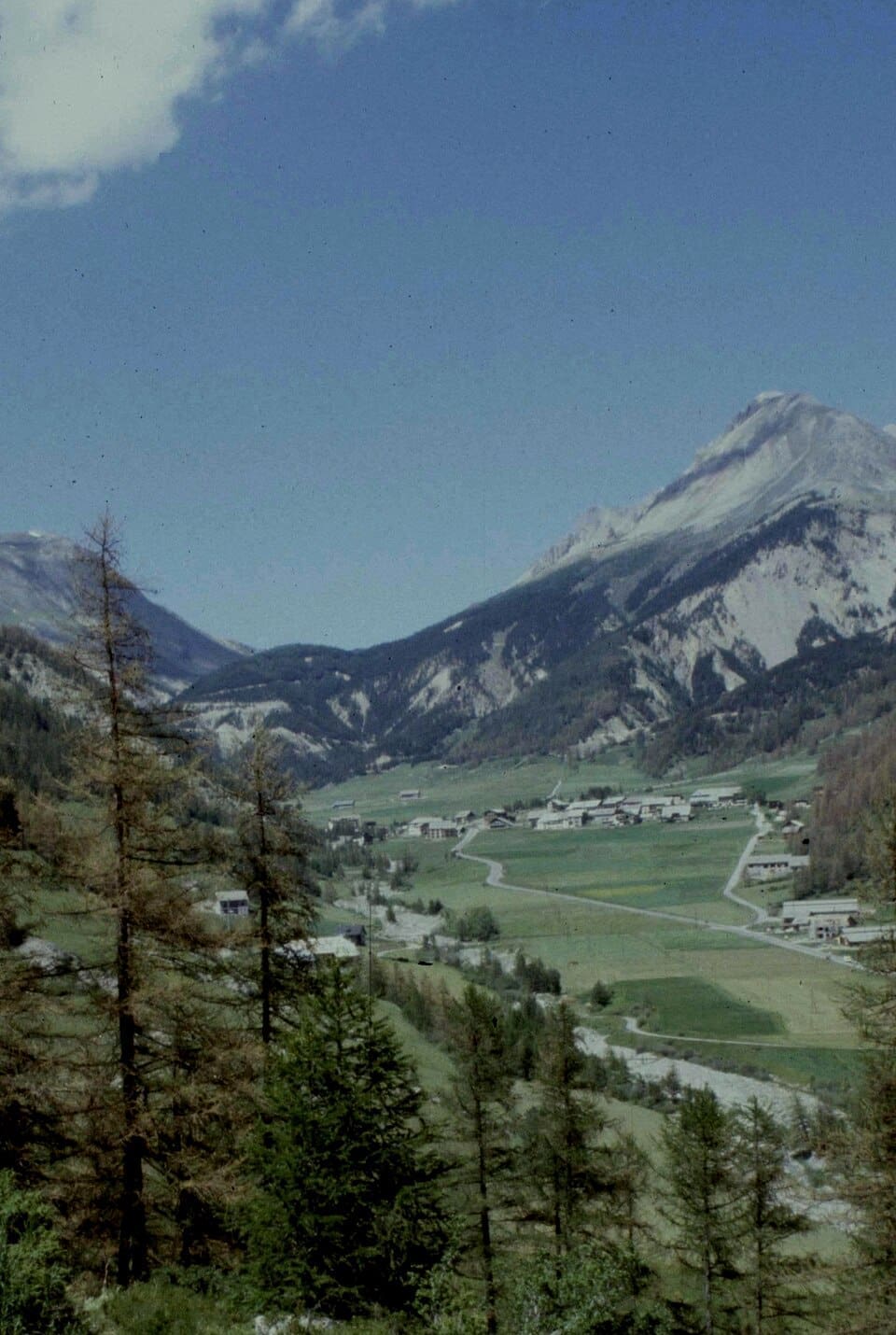 Panoramic view of Arvieux village in the Hautes-Alpes
