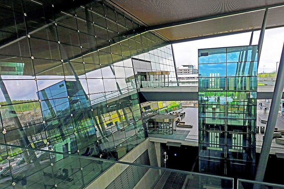 Main entrance to Bergen Airport, Flesland