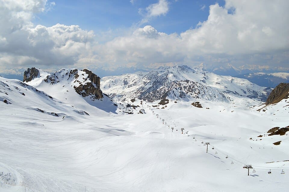 Valley between Roche de Mio and Roc des Blanchets, La Plagne