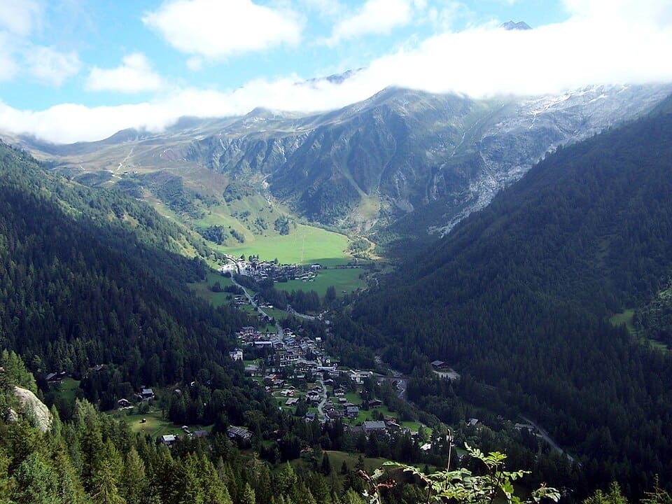 Montroc and Le Tour villages in the Chamonix valley