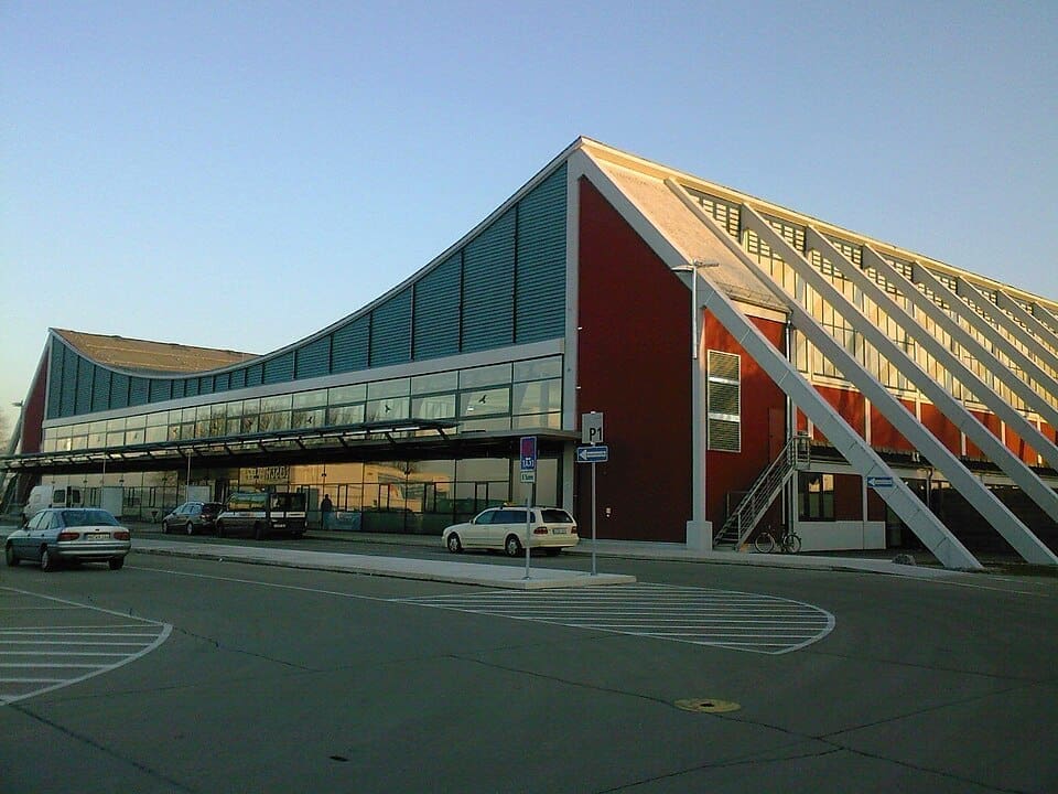 Memmingen Airport terminal building exterior