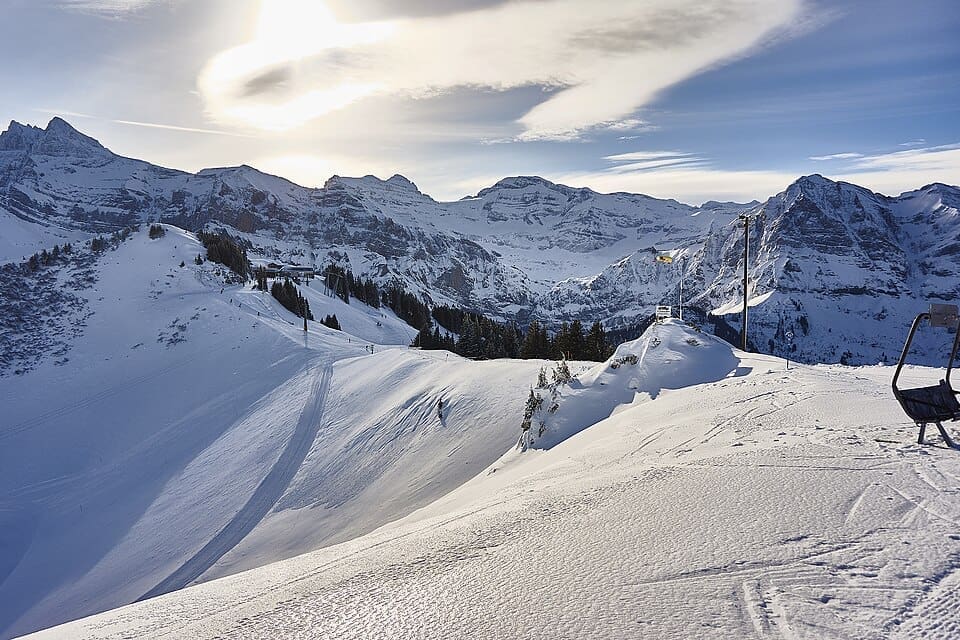 View of Les Crosets and the Portes du Soleil ski area