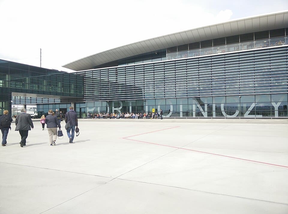 Modern passenger terminal building at Rzeszów-Jasionka Airport