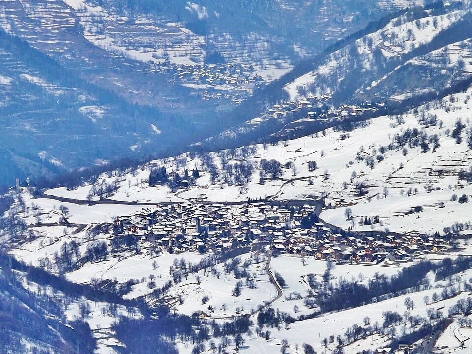 Panoramic sight of Saint-Martin-de-Belleville village