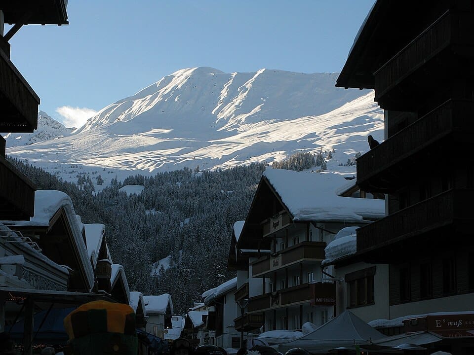 Serfaus village in January
